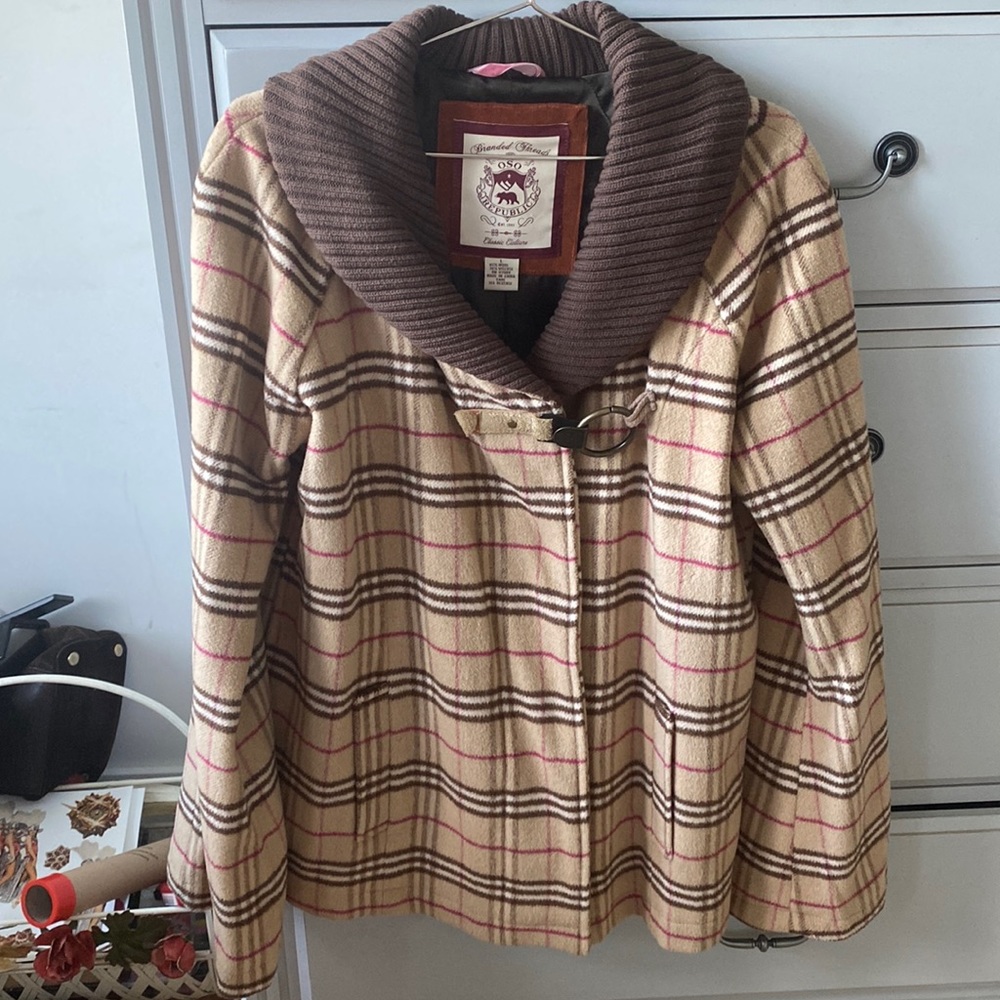 Burberry style coat